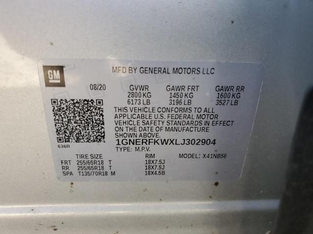 2020 CHEVROLET TRAVERSE L - 1GNERFKWXLJ302904