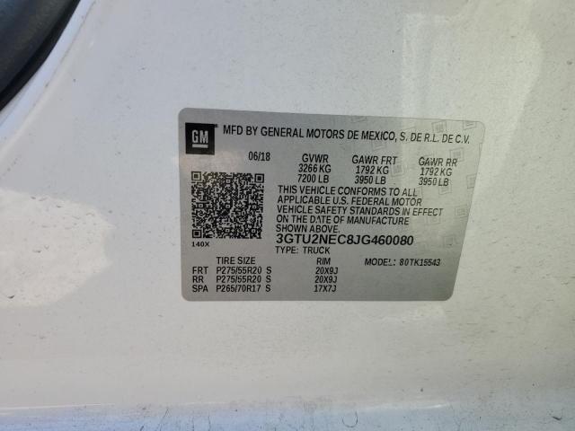 2018 GMC SIERRA K15 - 3GTU2NEC8JG460080