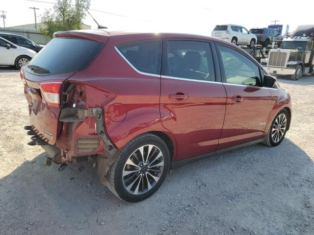 FORD C-MAX TITA 2017 maroon  hybrid engine 1FADP5DU6HL100322 photo #4