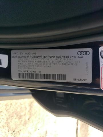2016 AUDI A6 PREMIUM WAUGFAFC3GN021701