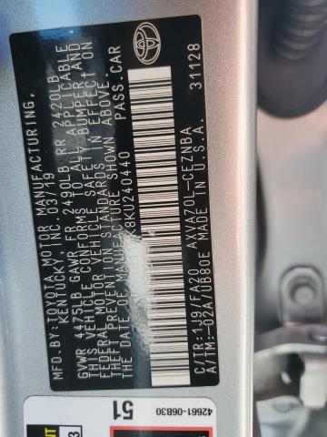 2019 TOYOTA CAMRY L - 4T1B11HK8KU240440