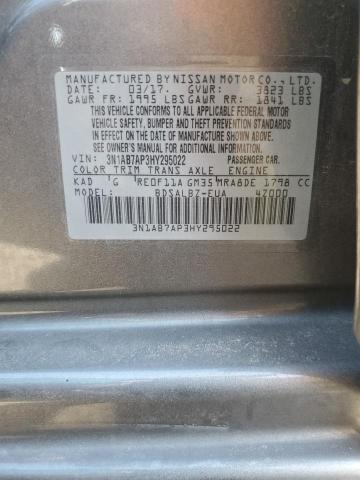 2017 NISSAN SENTRA S - 3N1AB7AP3HY295022