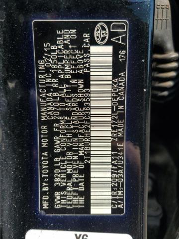 2015 TOYOTA COROLLA L - 2T1BURHE2FC363593