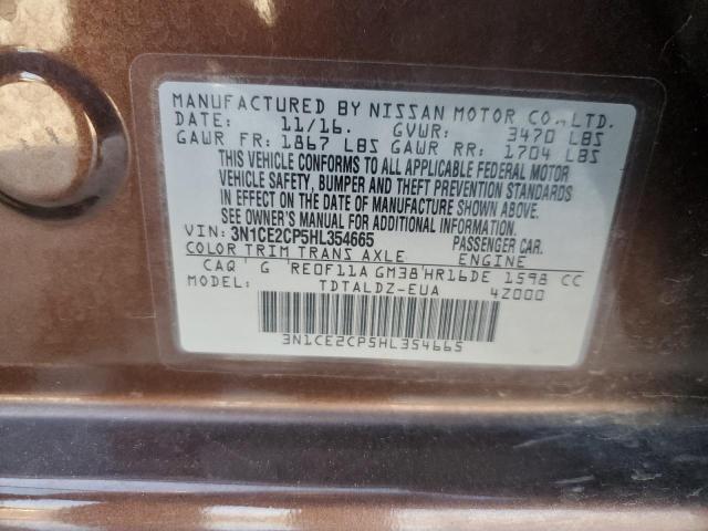 2017 NISSAN VERSA NOTE - 3N1CE2CP5HL354665