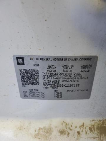 2019 GMC SIERRA K25 - 2GT22NEG9K1197182