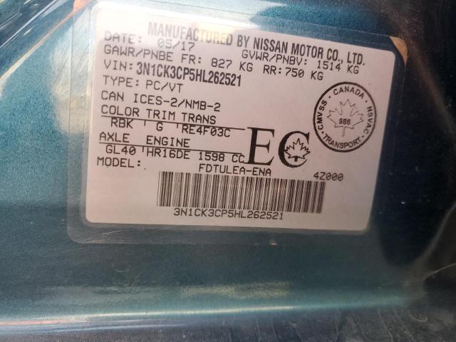 2017 NISSAN MICRA - 3N1CK3CP5HL262521