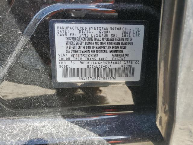 VIN 3N1AB7AP3GY227592 2016 Nissan Sentra, S no.12