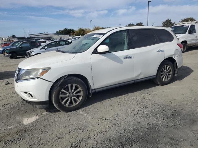 NISSAN PATHFINDER 2014 white  gas 5N1AR2MN1EC614620 photo #1