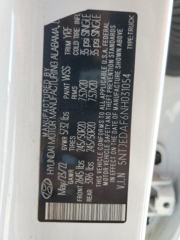 2022 HYUNDAI SANTA CRUZ - 5NTJEDAF6NH031054