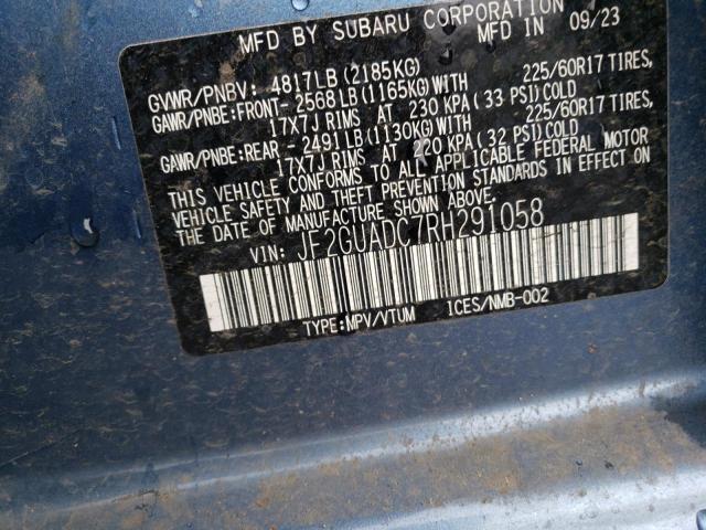 2024 SUBARU CROSSTREK - JF2GUADC7RH291058