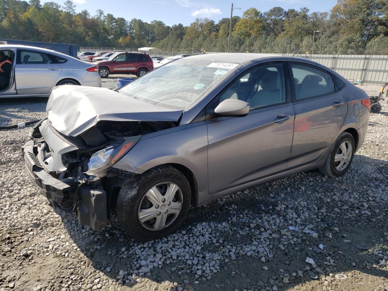 Lot #3023046224 2013 HYUNDAI ACCENT GLS