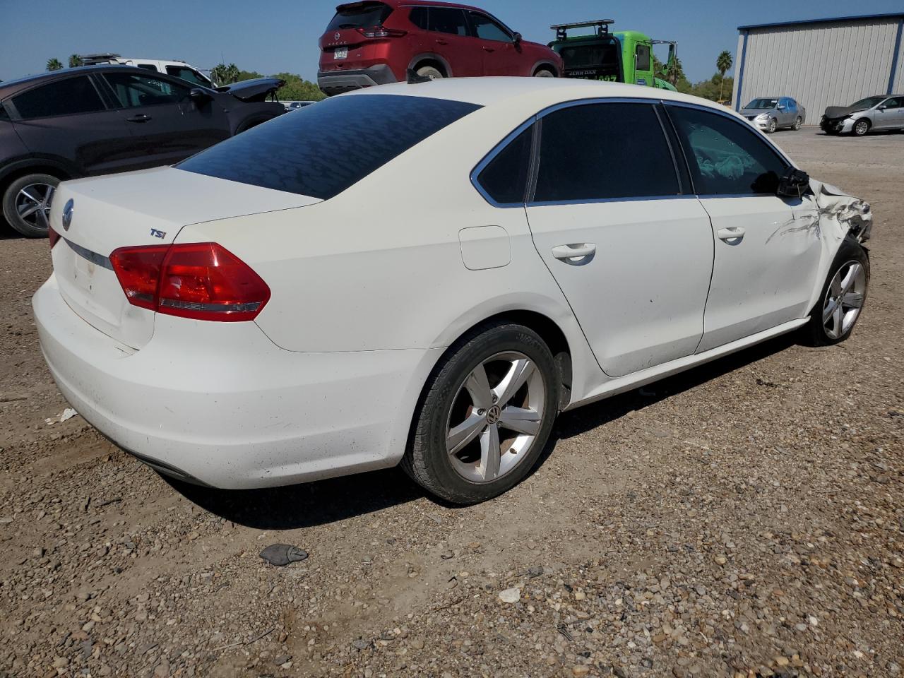 VOLKSWAGEN PASSAT S 2014 white  gas 1VWAT7A37EC039166 photo #4