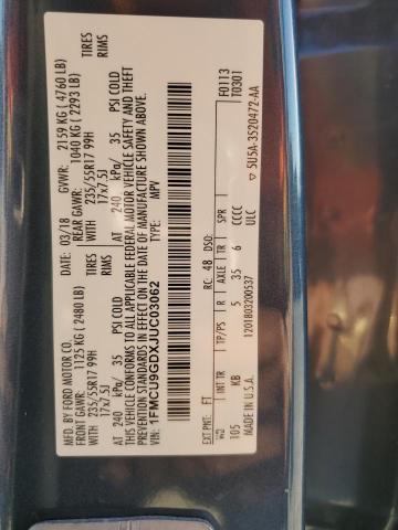 2018 FORD ESCAPE SE - 1FMCU9GDXJUC03062
