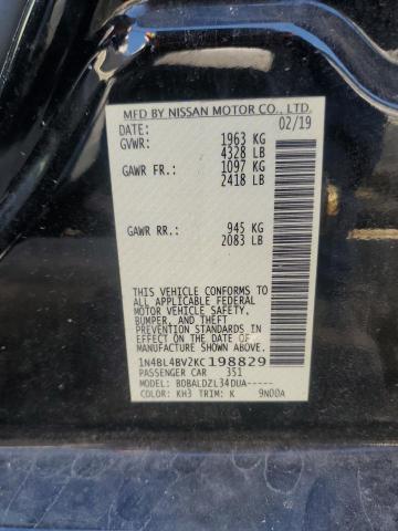 2019 NISSAN ALTIMA S - 1N4BL4BV2KC198829