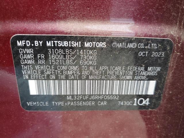 2024 MITSUBISHI MIRAGE G4 - ML32FUFJ6RHF05592