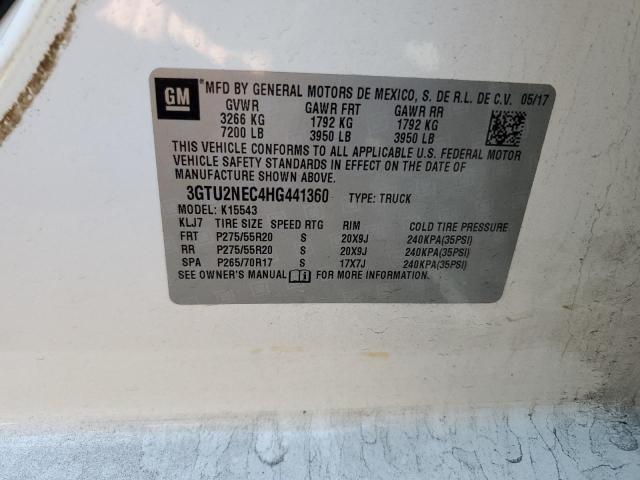2017 GMC SIERRA K15 - 3GTU2NEC4HG441360