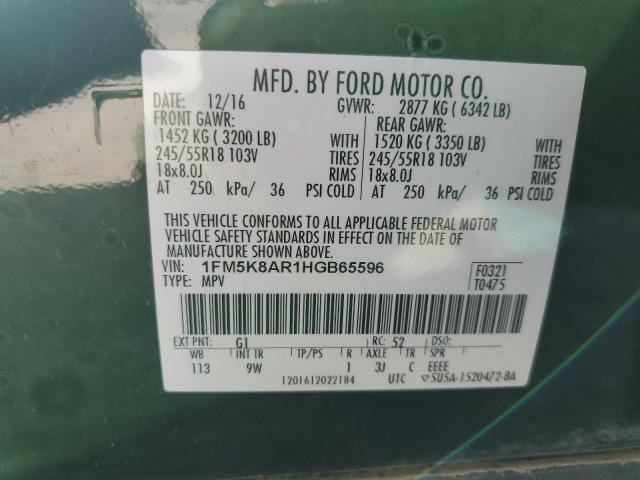 2017 FORD EXPLORER P - 1FM5K8AR1HGB65596