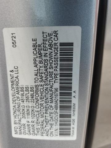 2021 HONDA ACCORD HYB - 1HGCV3F48MA016796