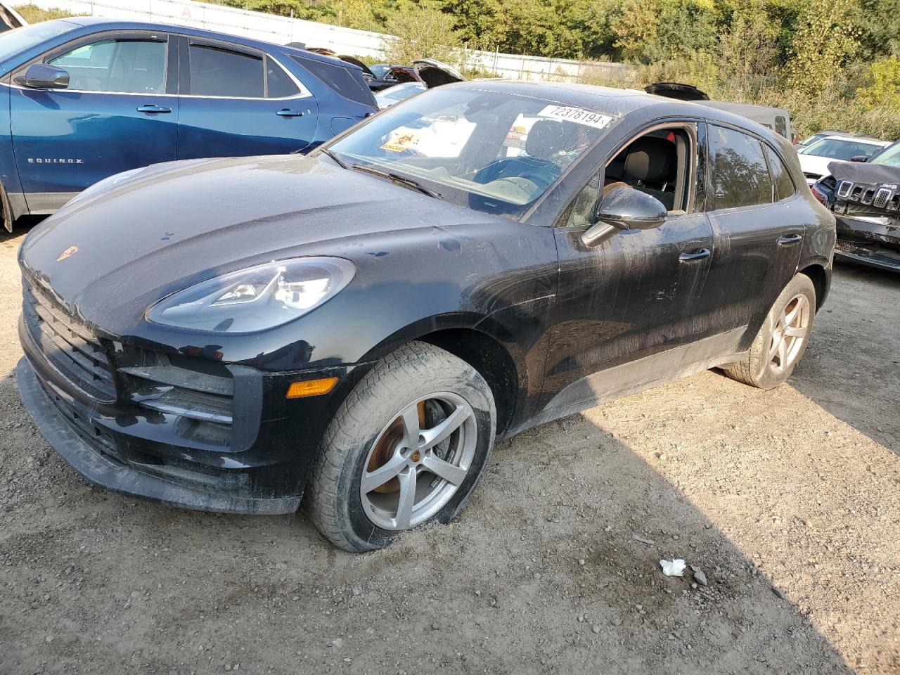 PORSCHE MACAN 2019 black  gas WP1AA2A56KLB04385 photo #1