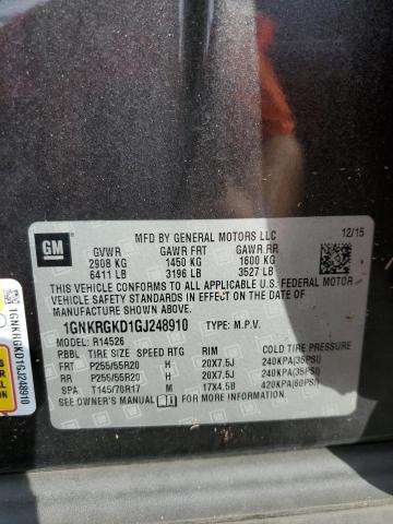 2016 CHEVROLET TRAVERSE L - 1GNKRGKD1GJ248910