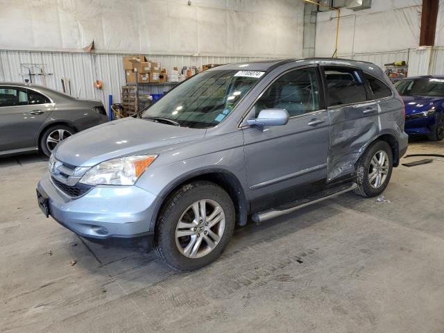 HONDA CR-V EXL 2010 blue  gas 5J6RE4H71AL064902 photo #1