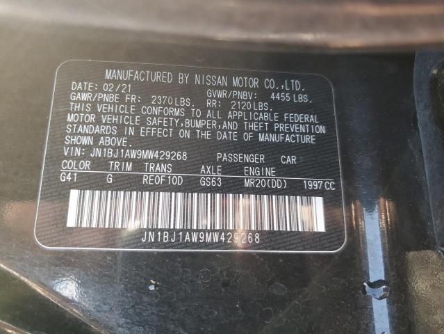 2021 NISSAN ROGUE SPOR - JN1BJ1AW9MW429268