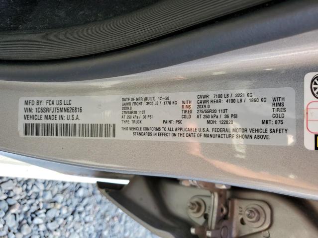 2021 RAM 1500 LARAM - 1C6SRFJT5MN626816