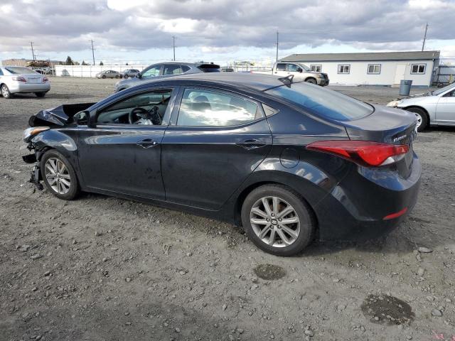 HYUNDAI ELANTRA SE 2014 black  gas 5NPDH4AE7EH490927 photo #3