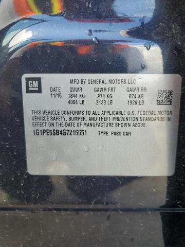 2016 CHEVROLET CRUZE LIMI - 1G1PE5SB4G7216651