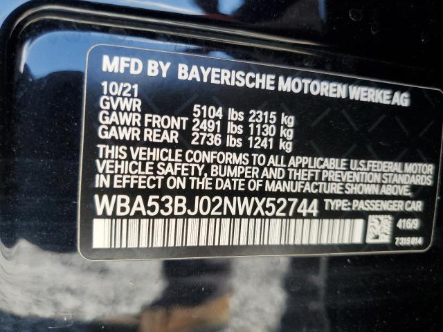 2022 BMW 540 I - WBA53BJ02NWX52744