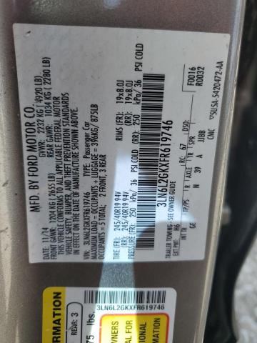 2015 LINCOLN MKZ - 3LN6L2GKXFR619746