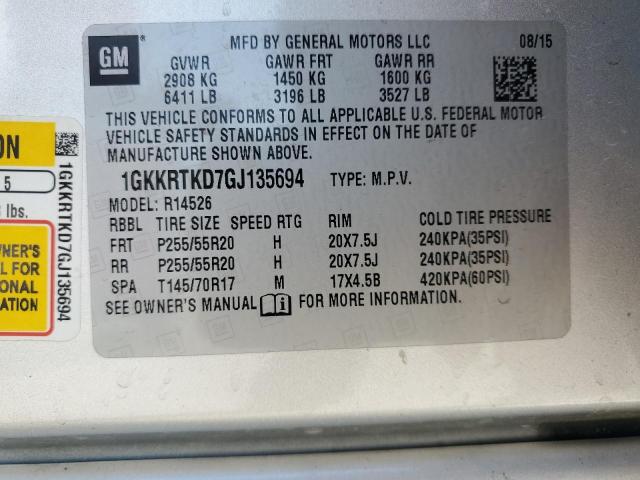 2016 GMC ACADIA DEN - 1GKKRTKD7GJ135694