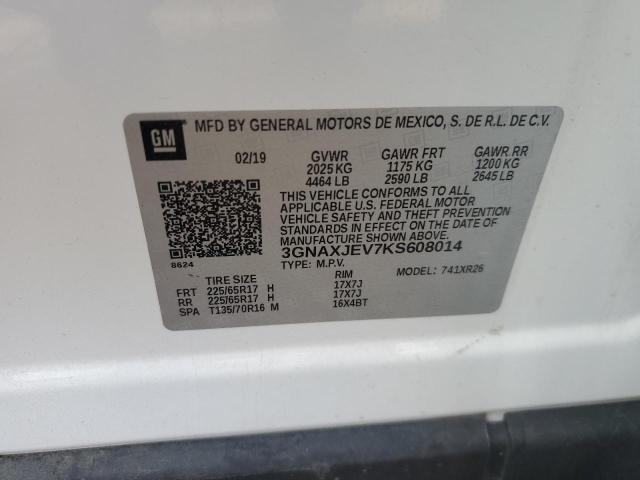 2019 CHEVROLET EQUINOX LT - 3GNAXJEV7KS608014