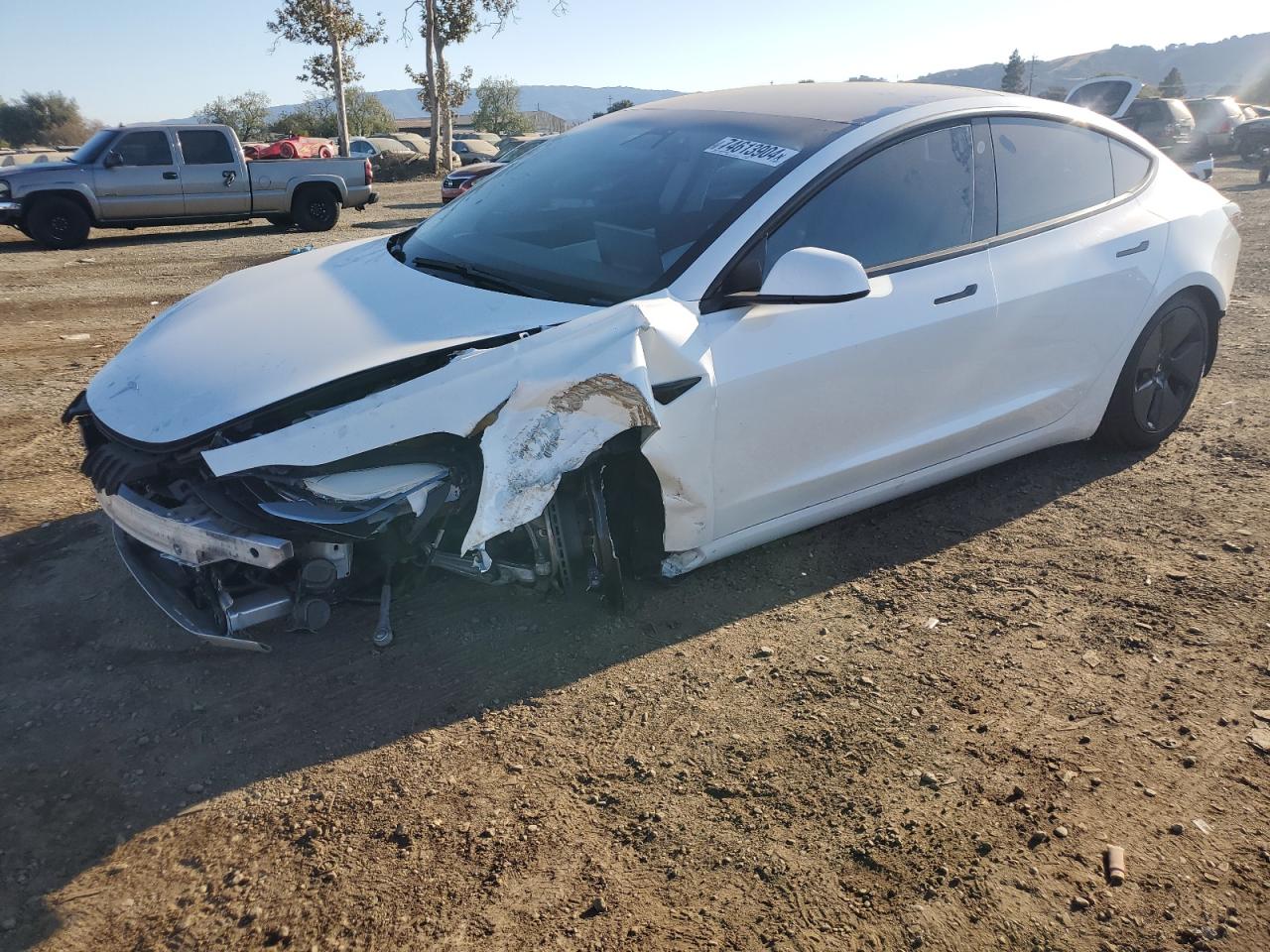 Lot #2991587006 2021 TESLA MODEL 3