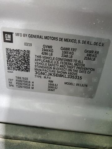 2019 CHEVROLET TRAX LS - 3GNCJKSB8KL335315
