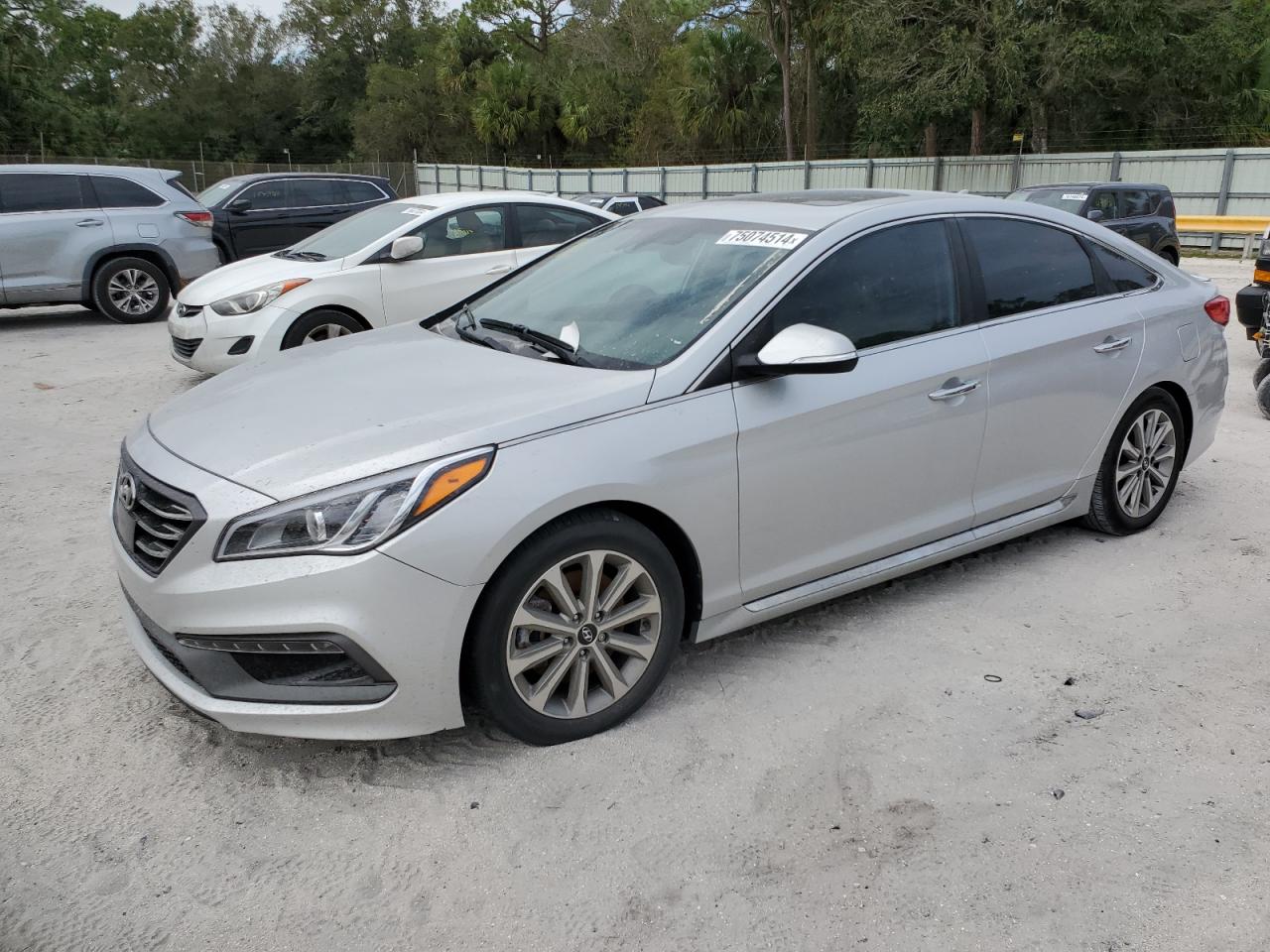 HYUNDAI SONATA SPO 2017 silver  gas 5NPE34AF1HH477249 photo #1