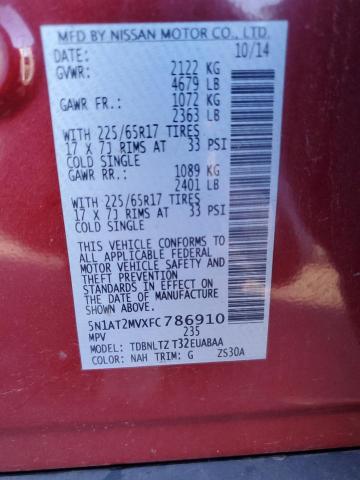 2015 NISSAN ROGUE S - 5N1AT2MVXFC786910