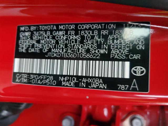 VIN JTDKDTB36D1058622 2013 Toyota Prius no.12