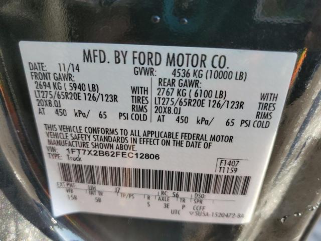 2015 FORD F250 SUPER - 1FT7X2B62FEC12806