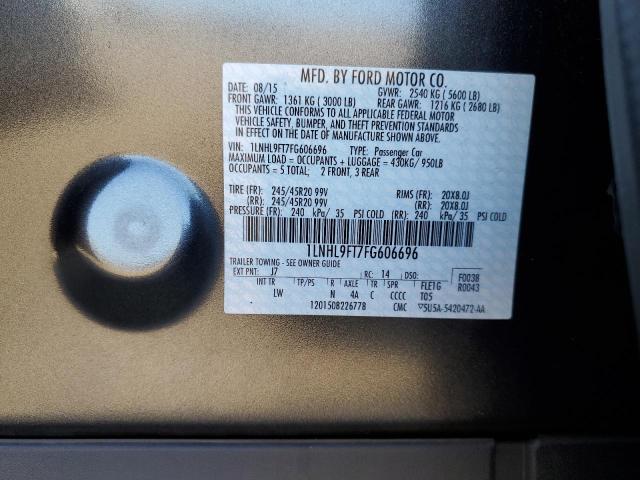 2015 LINCOLN MKS 1LNHL9FT7FG606696