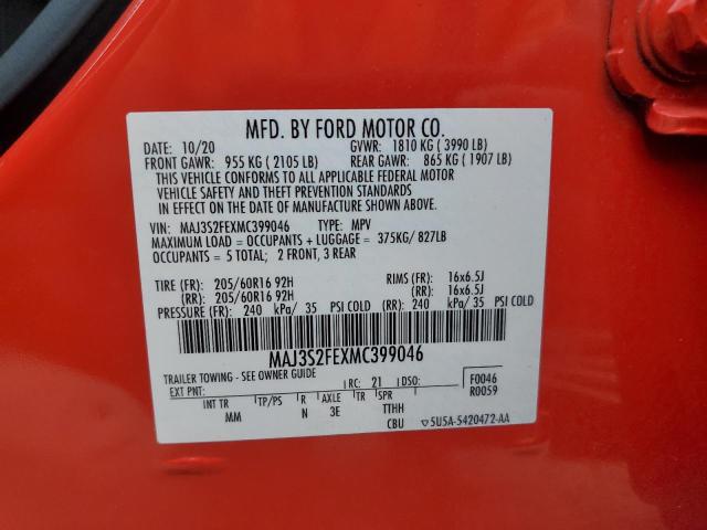 2021 FORD ECOSPORT S - MAJ3S2FEXMC399046