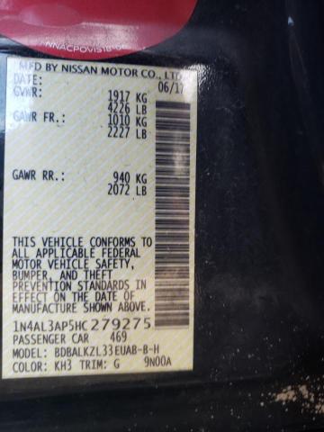 2017 NISSAN ALTIMA 2.5 - 1N4AL3AP5HC279275