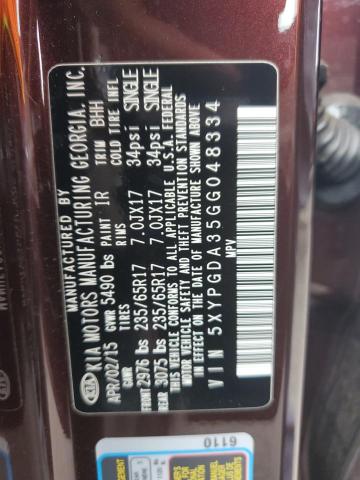 2016 KIA SORENTO LX - 5XYPGDA35GG048334