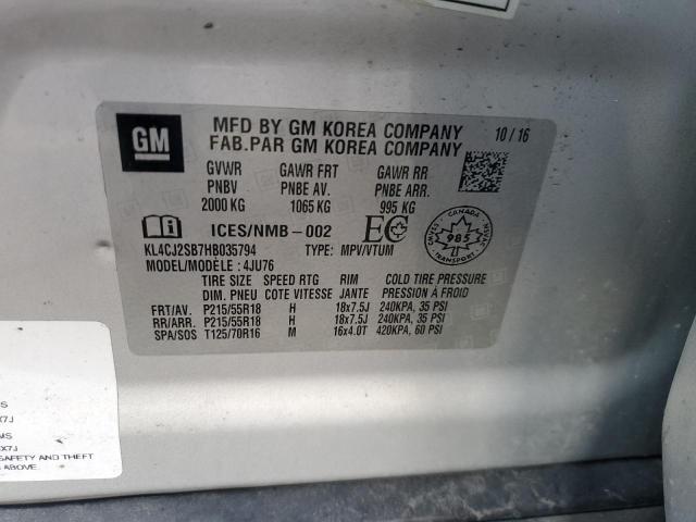 2017 BUICK ENCORE SPO - KL4CJ2SB7HB035794