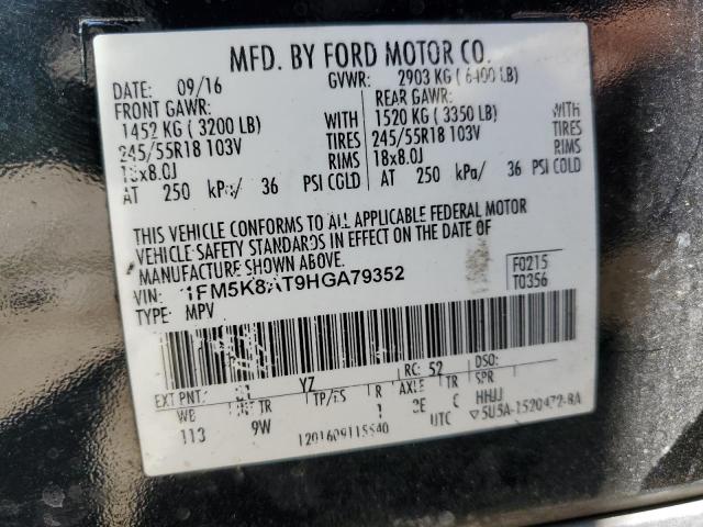 2017 FORD EXPLORER P - 1FM5K8AT9HGA79352