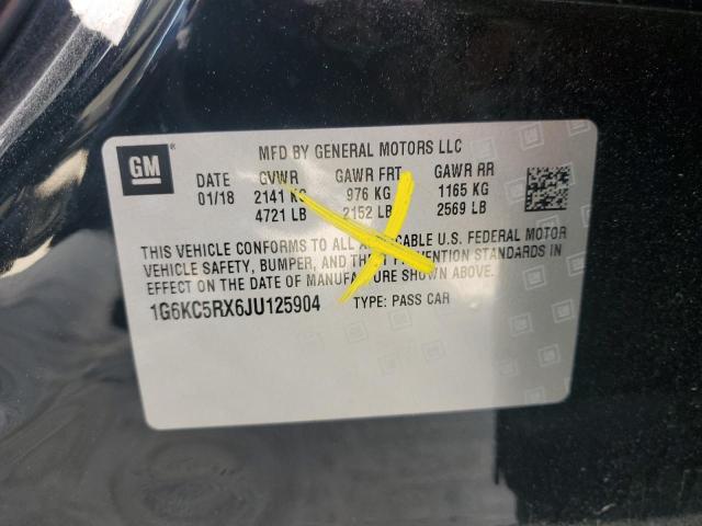 2018 CADILLAC CT6 LUXURY - 1G6KC5RX6JU125904