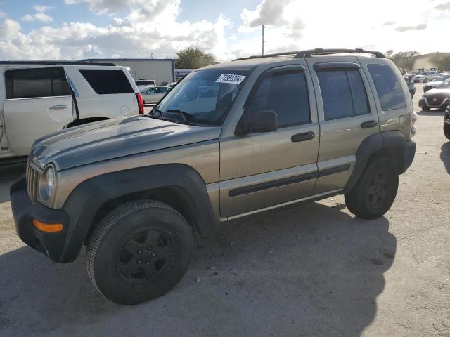 JEEP LIBERTY SP 2003 beige  gas 1J4GK48K13W580053 photo #1