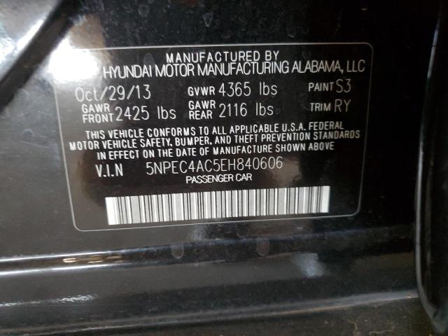 VIN 5NPEC4AC5EH840606 2014 Hyundai Sonata, SE no.12