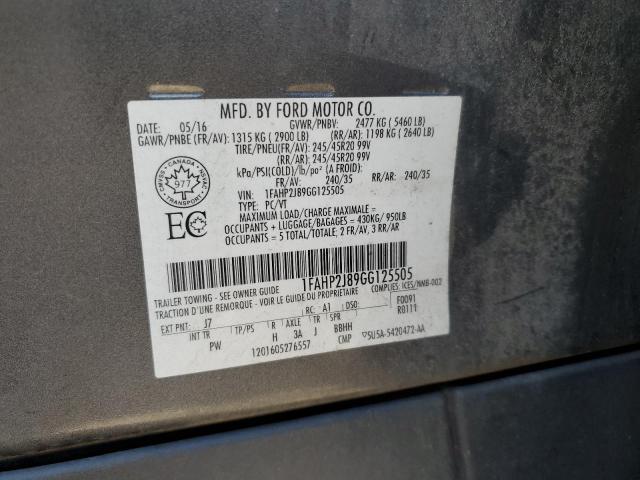 2016 FORD TAURUS LIM - 1FAHP2J89GG125505