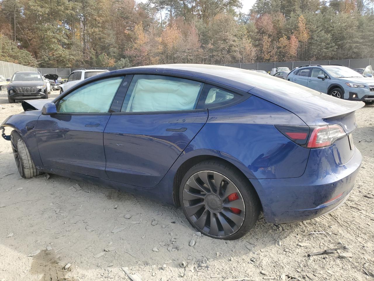 Lot #2974716113 2022 TESLA MODEL 3